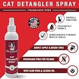 Warren London Unscented Cat Detangler Spray with Aloe Vera and Jojoba
