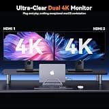 TobenONE 17-in-2 MacBook Pro Docking Station Stand with 150W Power Adapter