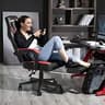 LEMBERI Big & Tall 400lb Heavy Duty Ergonomic Gaming Chair with Massage Lumbar