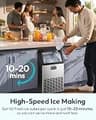EUHOMY 100lb Commercial Ice Maker with 33lb Storage and Self-Cleaning