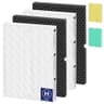 Pulluty 116130 HEPA Replacement Filter H, 2-Pack Combo for Winix 5500-2