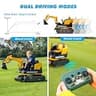 JOYLDIAS 12V 360-Degree Rotating Excavator and Bulldozer Ride-On Combo