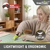 SnapFresh 4V Cordless Electric Scissors with Dual Tungsten Steel Blades