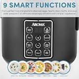 Aroma ARC-966BD Digital Rice Cooker and Multicooker, 6-Cup Uncooked