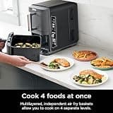 Ninja SL401 DoubleStack XL 10-Quart 2-Basket Air Fryer with Match Cook Setup