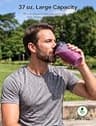 Ganiza Smoothie Blender Max 1300W Personal Blender with Dual 37-Ounce Travel Cups
