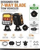 Apunga Solar Powered Wireless Trailer Lights with Trickle Charge Technology