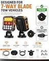 Apunga Solar Powered Wireless Trailer Lights with Trickle Charge Technology