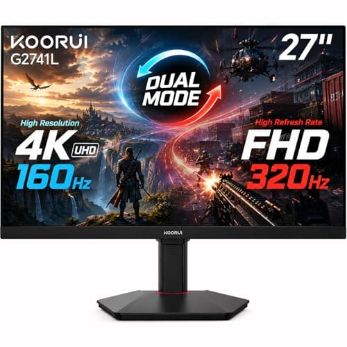 KOORUI G2741L 27-Inch 4K Fast IPS Dual-Mode High Refresh Rate PC Gaming Monitor