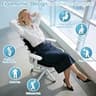 CushZone Ergonomic Memory Foam Seat Cushion and Adjustable Lumbar Support Pillow