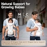 HBR 6-in-1 Ergonomic AirMesh Infant Carrier with Non-Slip Hip Seat Base