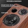 Saiyin 80W Powered Bluetooth Bookshelf Speakers for Home TV and Turntables