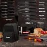 Astercook 15-Piece Teflon Coated German Stainless Steel Knife Set with Sharpener