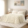 Cozy Bliss Seersucker Plaid Texture Reversible Q-Max 0.45 Cooling Comforter, Queen