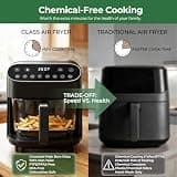 Generic Uncoated High Borosilicate Glass Air Fryer with 8 Preset Cook Modes