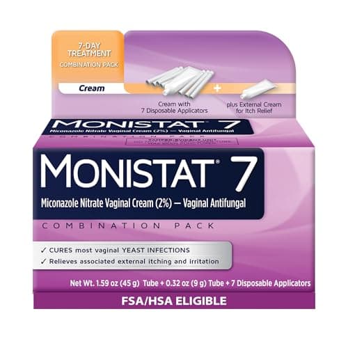 Monistat 7-Day Miconazole Cream Combo Pack with 7 Disposable Applicators