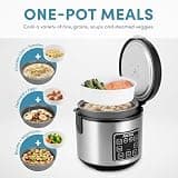 AROMA 8-Cup Digital Multicooker & Rice Cooker with Sensor Logic Technology