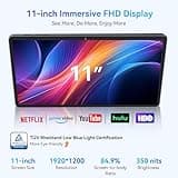 11-Inch High-Resolution Android 16 Gaming Tablet with 2K Display and 256GB Storage
