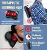 Zyllion Shiatsu Back and Neck Massager with Heat, 3D Deep Tissue Pillow