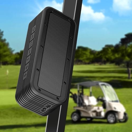 GIIKNEW 40W Magnetic Golf Cart Speaker with Deep Bass & Power Bank Mode