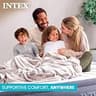 Intex Mid-Rise Dura-Beam Deluxe 13-Inch Queen Air Mattress with AC Pump