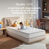 Novilla 6-Inch Twin Hybrid Mattress with Bonnell Springs for Spine Support