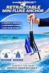 SandShark Premium Aluminum Retractable Fluke Anchor System for Jet Skis and PWCs