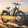 TKZZTKS 8000W Peak Dual Motor AWD E-Bike, 52V 26Ah Battery, 50 MPH Top Speed