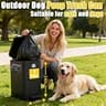 Airjam 3-Gallon Metal Outdoor Pet Trash Can with Claw-Grip Pooper Scooper