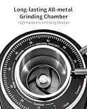 SHARDOR Professional 64mm Flat Burr Coffee Grinder with Digital LED Timer