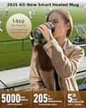 Nuwave Smart Rechargeable Heated Coffee Mug with Brewing Presets, 16oz