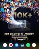 WiMiUS G2 Official Google TV 14.0 Smart Projector with MEMC and WiFi 6