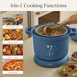 Our Place Dream Cooker 6-Quart Ceramic Nonstick Electric Multi-Cooker, Blue Salt