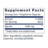 Life Extension Glycine 1000 mg Capsules for Healthy Sleep Support, 100 Count