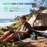 Portable Power Station 330W Pure Sine Wave, 288Wh Solar Generator Wireless Charging