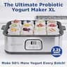 Ultimate Probiotic XL High-Capacity Yogurt Maker with Twelve 6oz Glass Jars