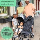 Summer Infant 3Dlite Folding Lightweight Side-by-Side Stroller for Travel