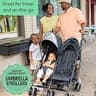Summer Infant 3Dlite Folding Lightweight Side-by-Side Stroller for Travel