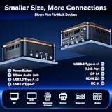 KAMRUI Pinova P1 Mini PC Windows 11 Pro AMD Ryzen 4300U 16GB RAM 512GB SSD