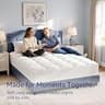 ELEMUSE Extra-Thick Down Alternative Mattress Pad with Box-Stitch Design