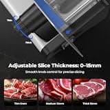 OSTBA Electric Meat Slicer with 200W DC Motor and 8.7-inch Steel Blade