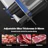 OSTBA Electric Meat Slicer with 200W DC Motor and 8.7-inch Steel Blade