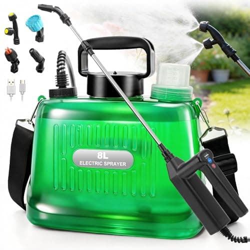SideKing 2-Gallon Battery Powered Garden Sprayer with Ergonomic Shoulder Strap