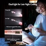 Knitly Ergonomic Light Up Crochet Hook Kit with Digital Counter & 18 Hook Sizes