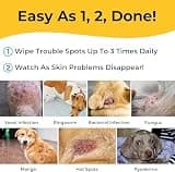 Smiling Paws Pets Antibacterial & Antifungal Medicated Wipes for Dogs & Cats