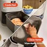 Bella 6-Quart Slim Ceramic Air Fryer with Space-Saving Fluted Exterior Profile