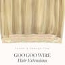 GOO GOO 14-Inch Premium Remy Human Hair Wire Extensions with Lace Weft