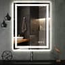 VanPokins 24" x 32" Dual Front and Backlit LED Bathroom Mirror with Gradient Lighting