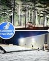 ISUERFY 200W Plug-in LED Outdoor Flood Light 2-Pack, 24000 Lumens Daylight Security