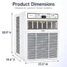 Element ESC10BE 10,000 BTU Window Casement Air Conditioner with Remote Control